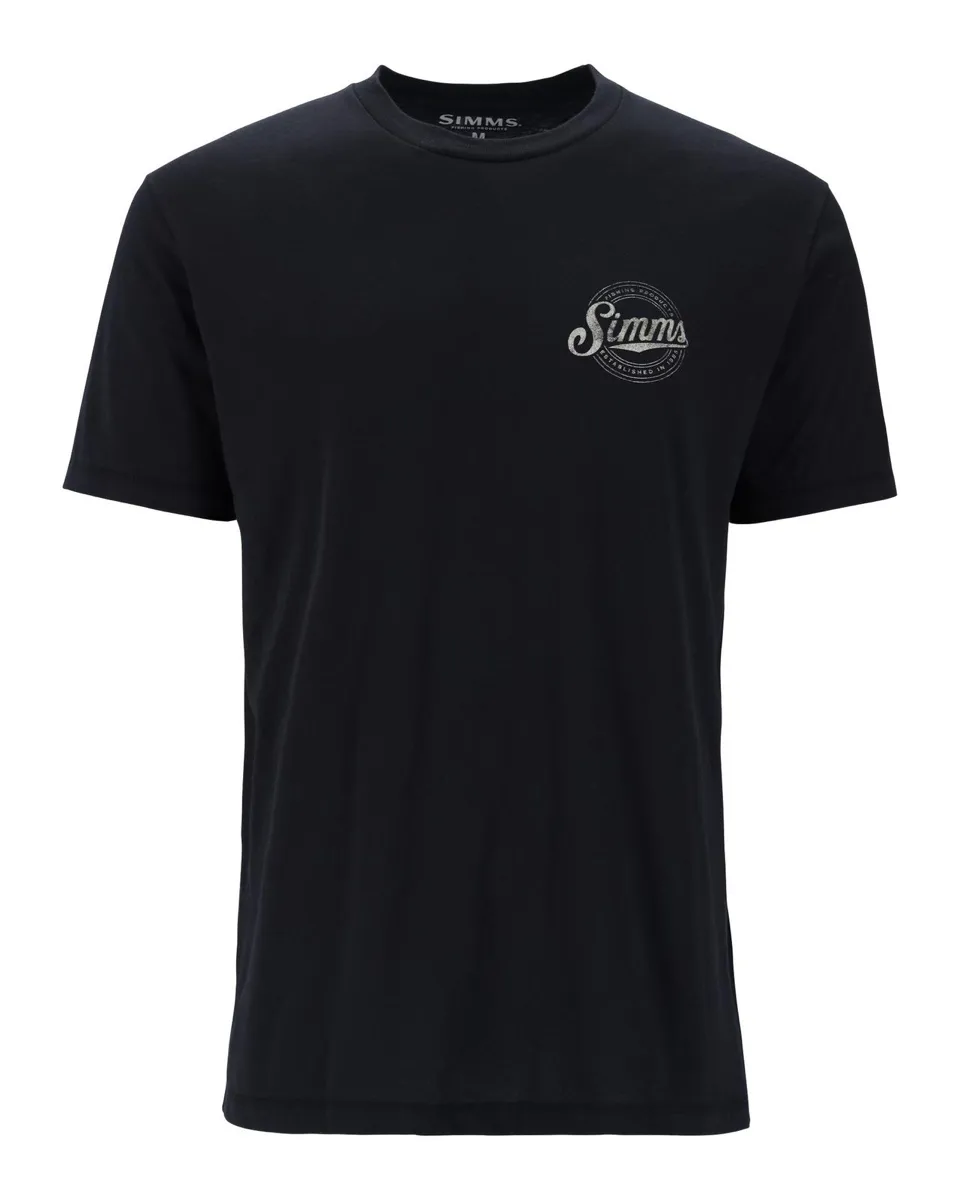 Simms Circle Lockup T-Shirt Black