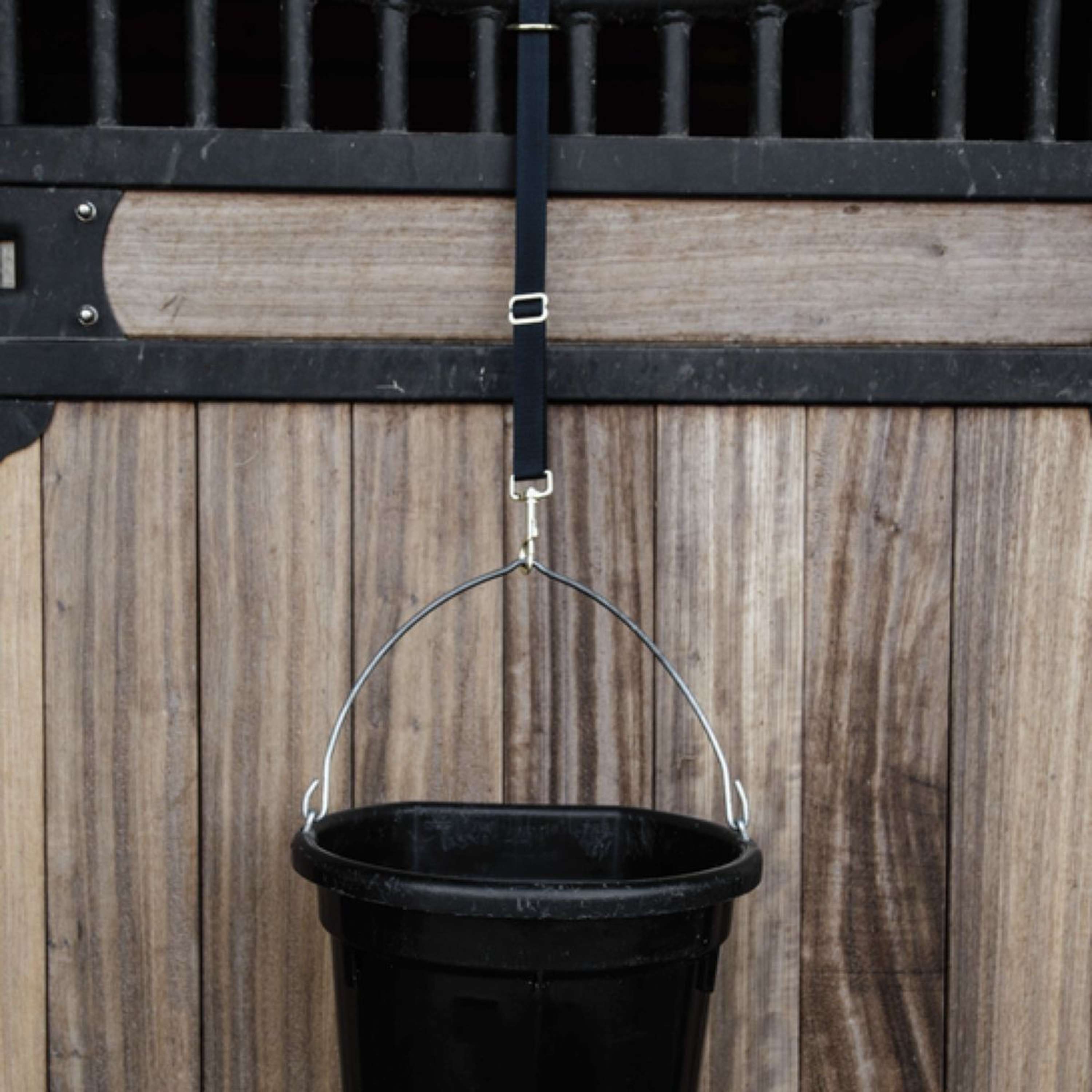 Kentucky Nylon Houder Haak en Ring 1st Zwart