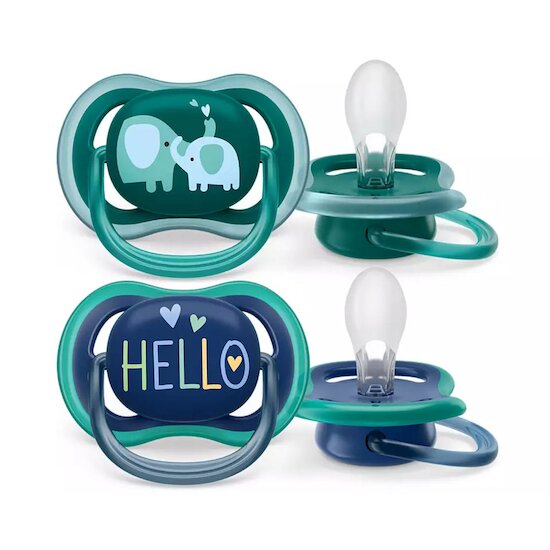Lot de 2 sucettes Ultra Air Aléatoire   18 mois +   de               Philips AVENT