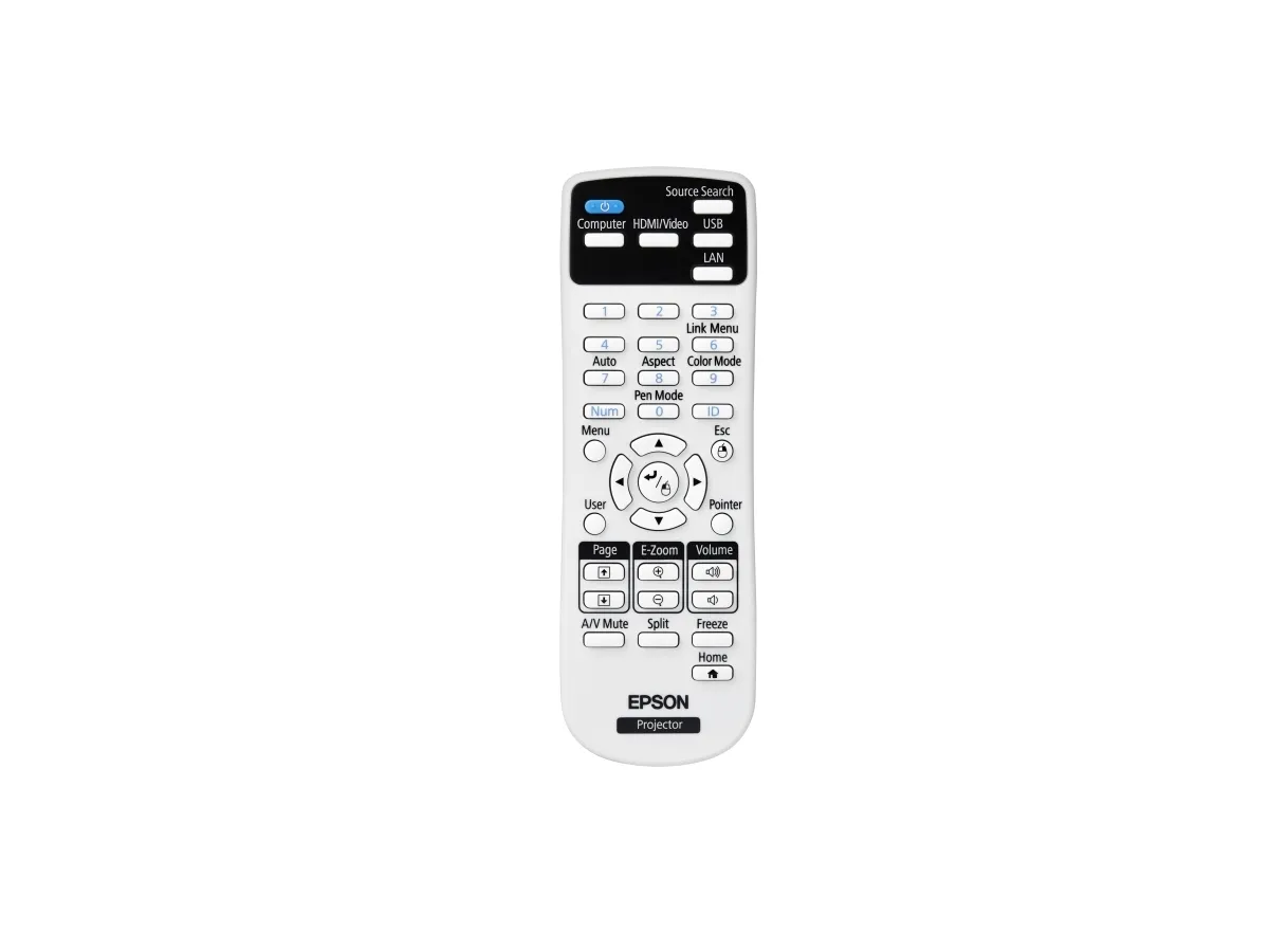 Epson EB-685W - 3LCD-projektor - 3500 lumen (hvid) - 3500 lumen (farve) - WXGA (1280 x 800) - 16:10 - 720p - LAN - grå, hvid