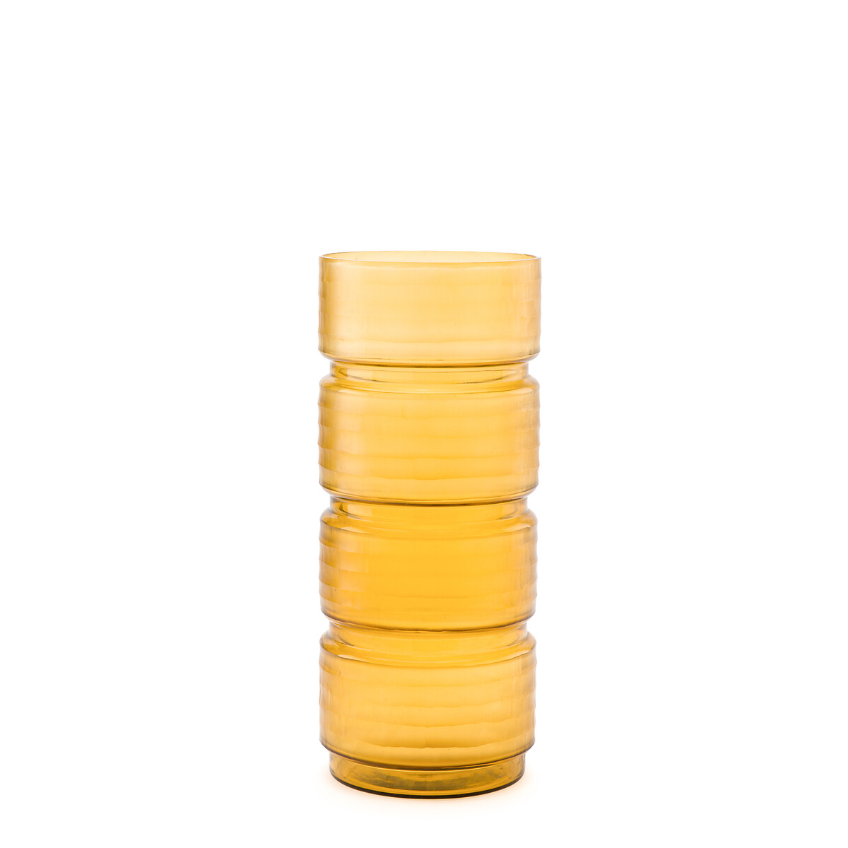 AM.PM<br>Vaso de vidro amarelo transparente, Sunira