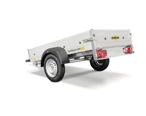 Humbaur enkelassige aanhangwagen Startrailer met neerklapbare dissel, 2050 x 1095 x 300 mm, ongeremd, maximaal toegestaan totaalgewicht 750 kg