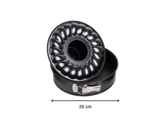 ZENKER - Pâtisserie Moule à manqué et à savarin à charnière 26 cm black metallic...