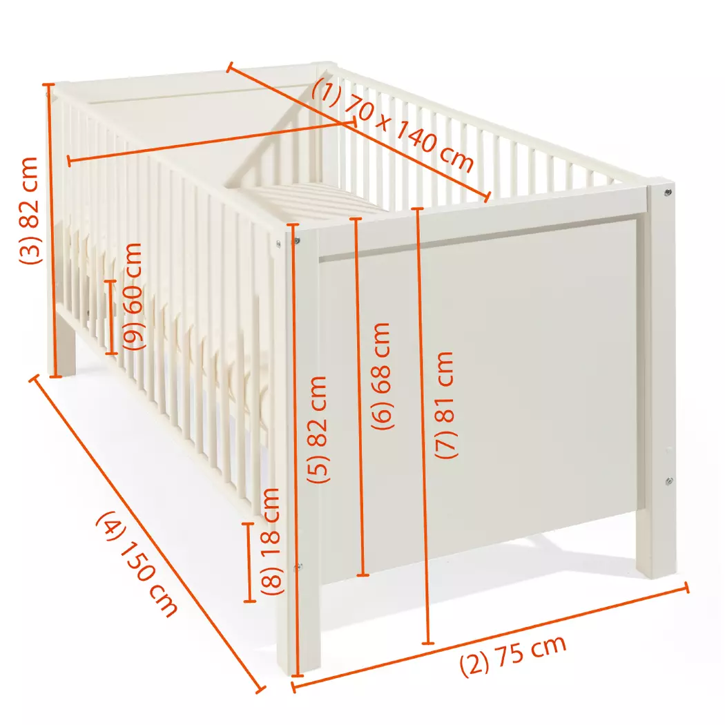 Babybett Filou 70 x 140 cm