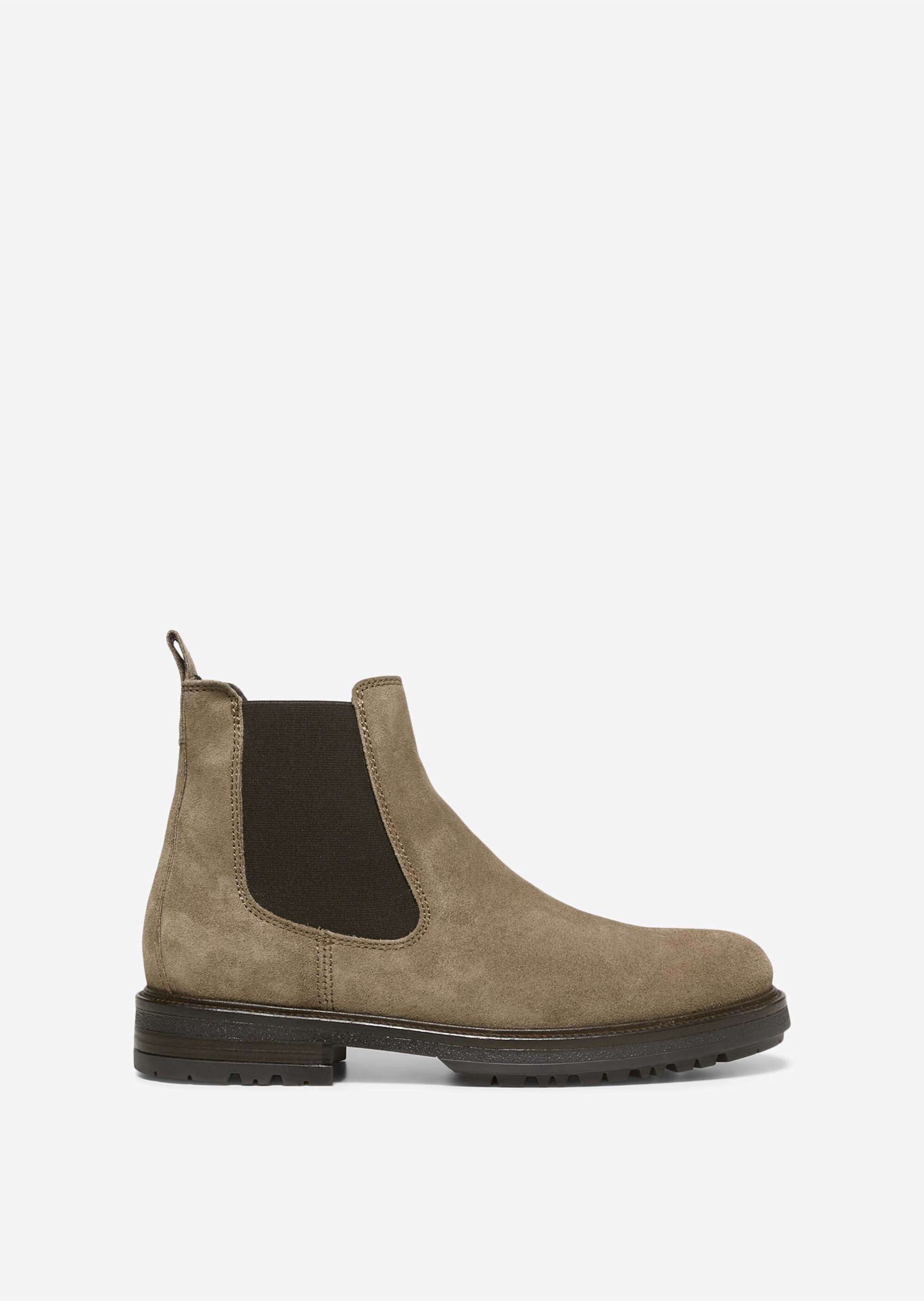 Chelsea-Boot aus edlem Velours-Rindleder