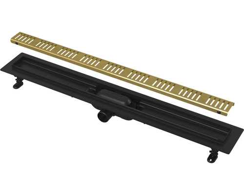 form&style REDONDA doucheafvoer 550 x 62 mm, afvoercapaciteit 28 l/min, messing rooster