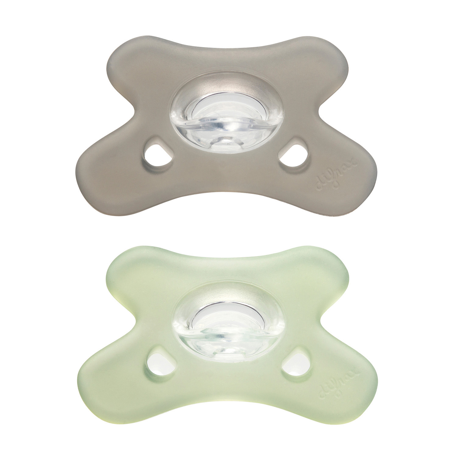 Difrax Fopspeen Natural 6-12 maand Siliconen Stone (2 stuk)