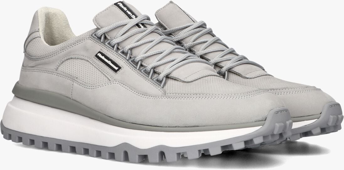 grijze floris van bommel lage sneakers sfm-10248 de gripper