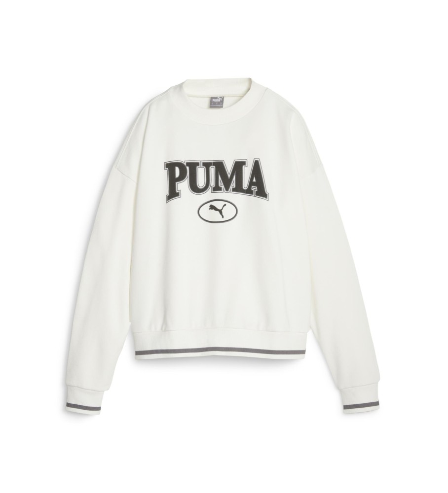 Moletom Puma Squad Crew Fl Off-White