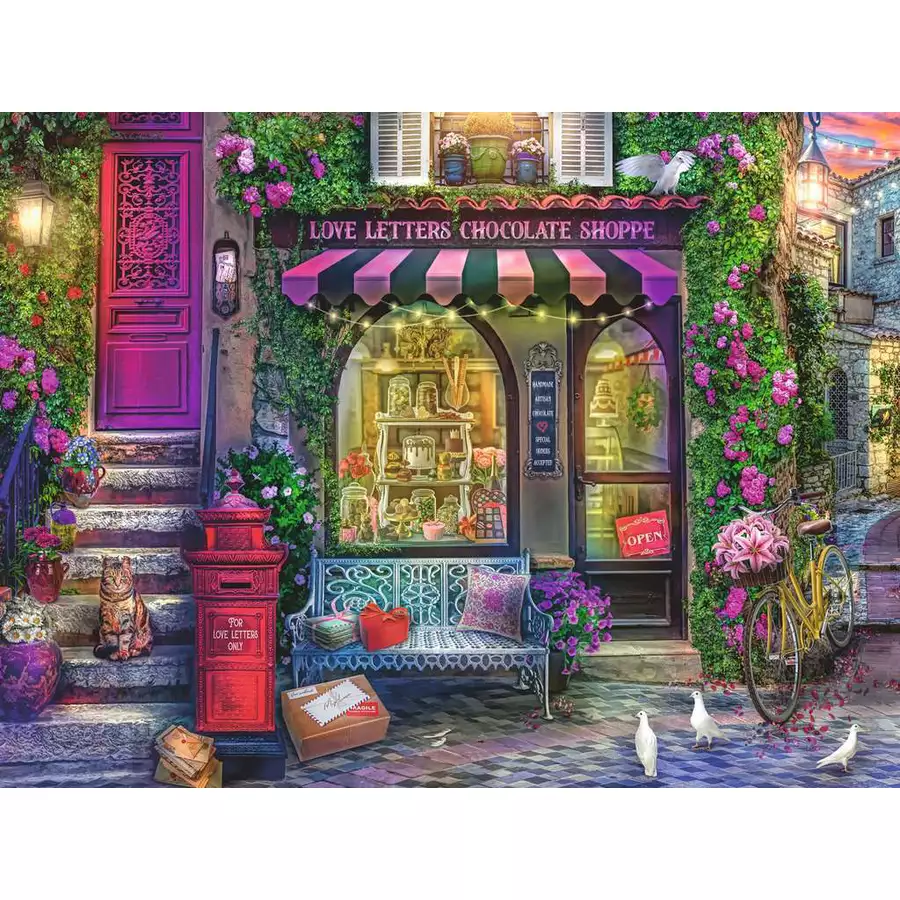 Ravensburger Liebesbriefe und Schokolade bunt