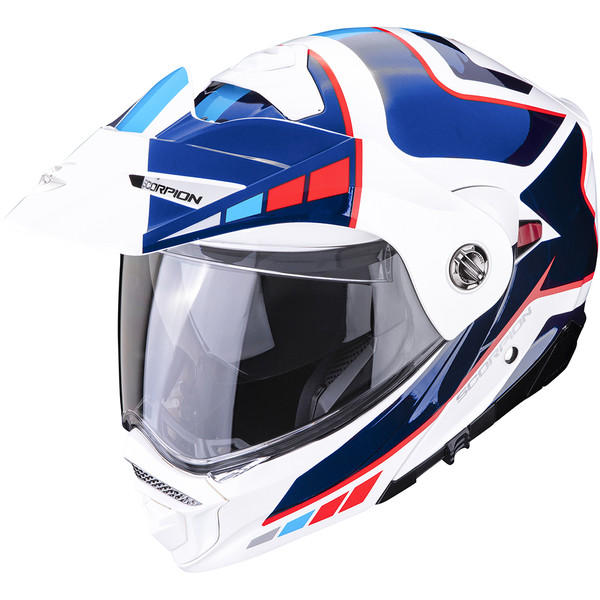 Scorpion - Casque ADX-2 Camino Blanc brillant / Bleu / Rouge