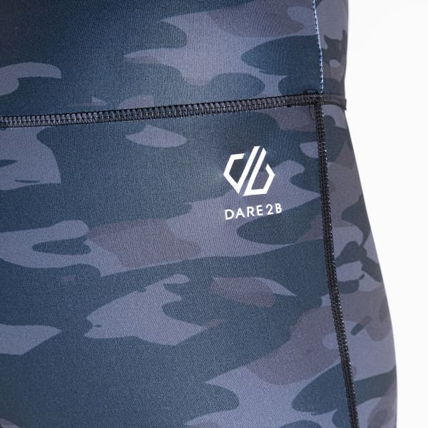 Collant running DARE 2B INFLUENTIAL 3/4 BLACK CAMO