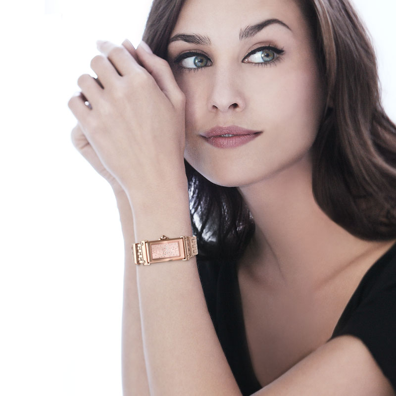 Montre Opéra femme acier rosé