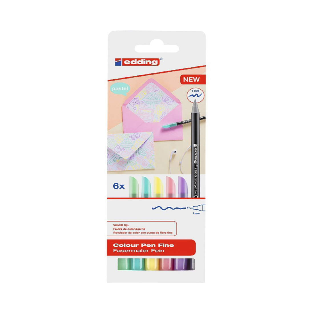 FS-STAR Edding Colour Pen Fine 6er Pack