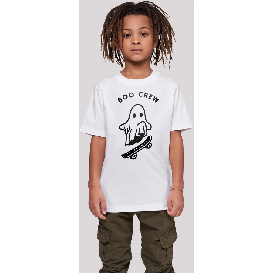 F4NT4STIC T-Shirt Boo Crew Halloween weiß