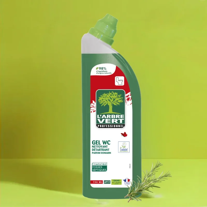 L'ARBRE VERT - Gel wc nettoyant et détartrant - Parfum romarin - 750ml