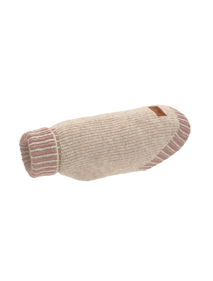Hunter - Hundepullover Odense 30 + hat, creme/rosa