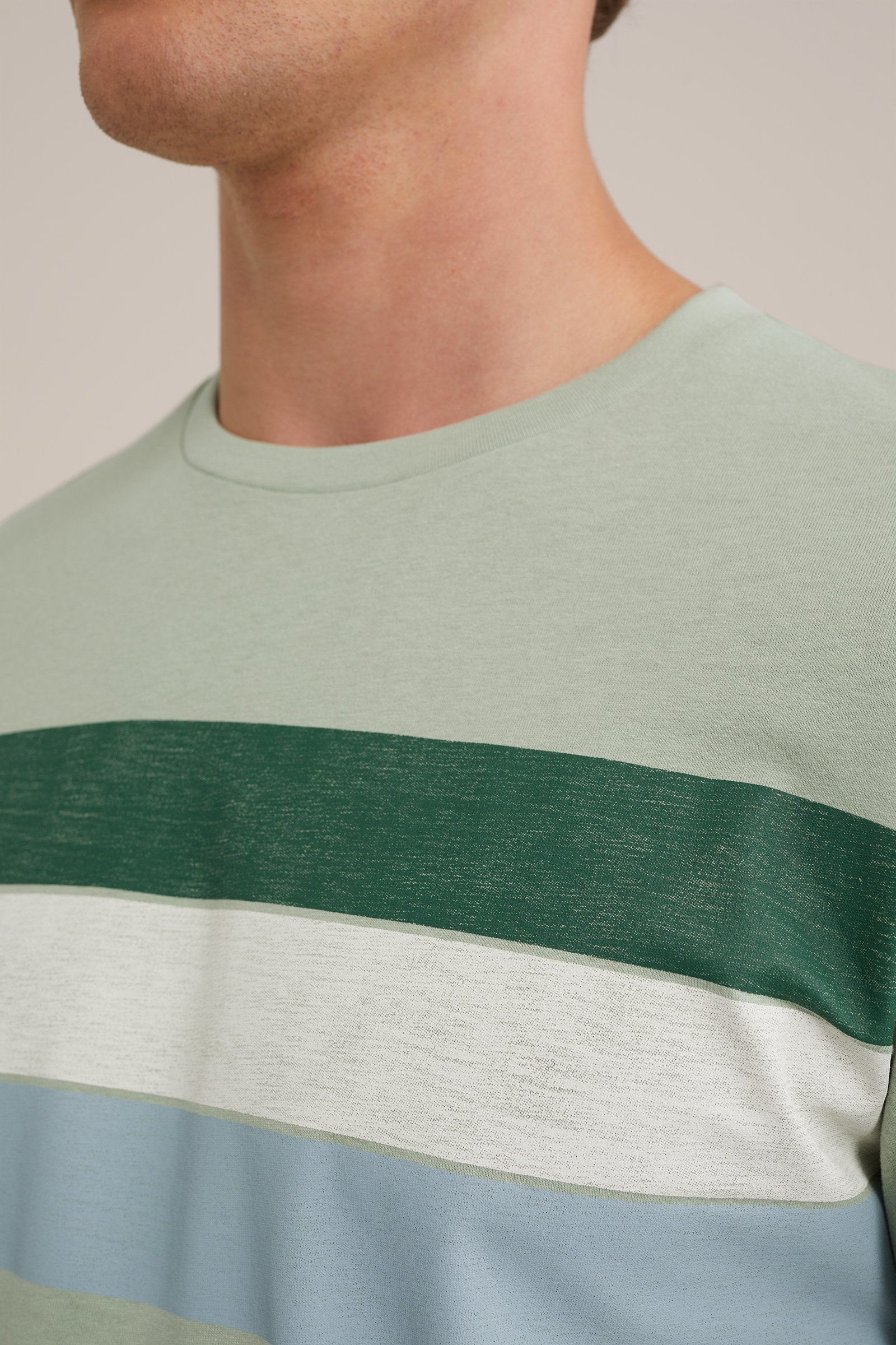 T-shirt met opdruk WE Fashion Mintgroen