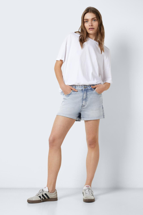 Noisy may blauwe dames korte broek
