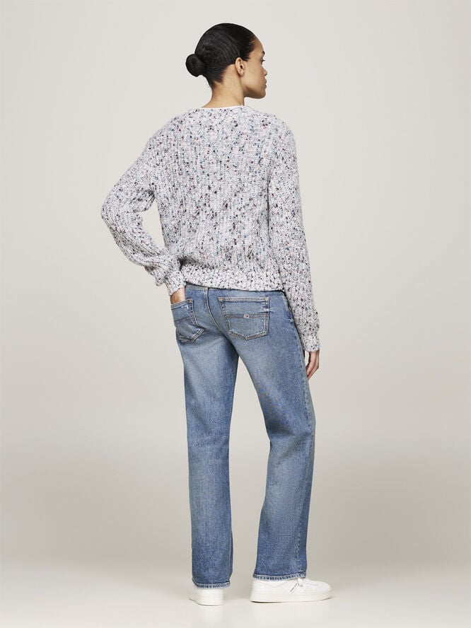 Tommy Hilfiger TJW MARLED YARN CARDIGAN Ancient white
