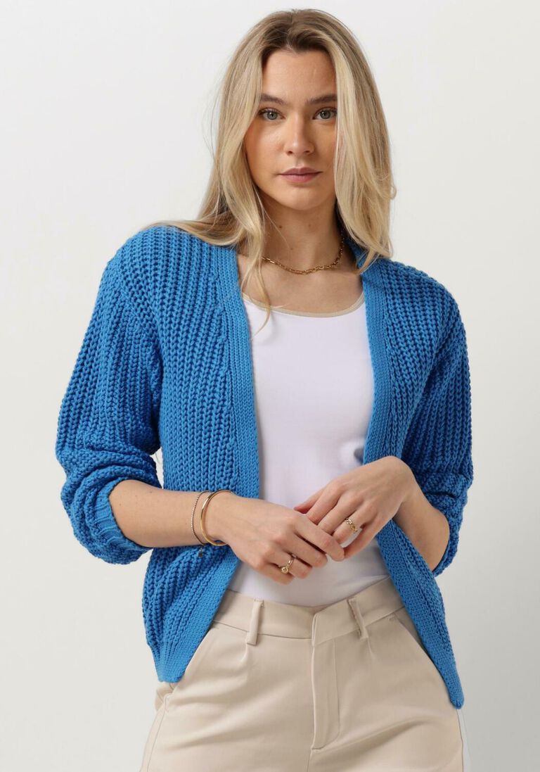 NUKUS donkerblauwe nukus vest gladys cardigan fancy