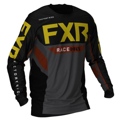 Maillot cross FXR PODIUM BLACK/CHAR/RUST/GOLD 2021 - Noir / Gris