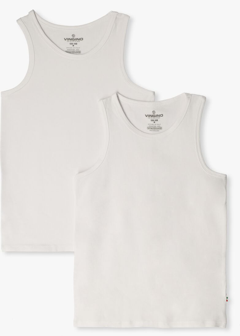 VINGINO witte vingino  boys tank (2-pack)
