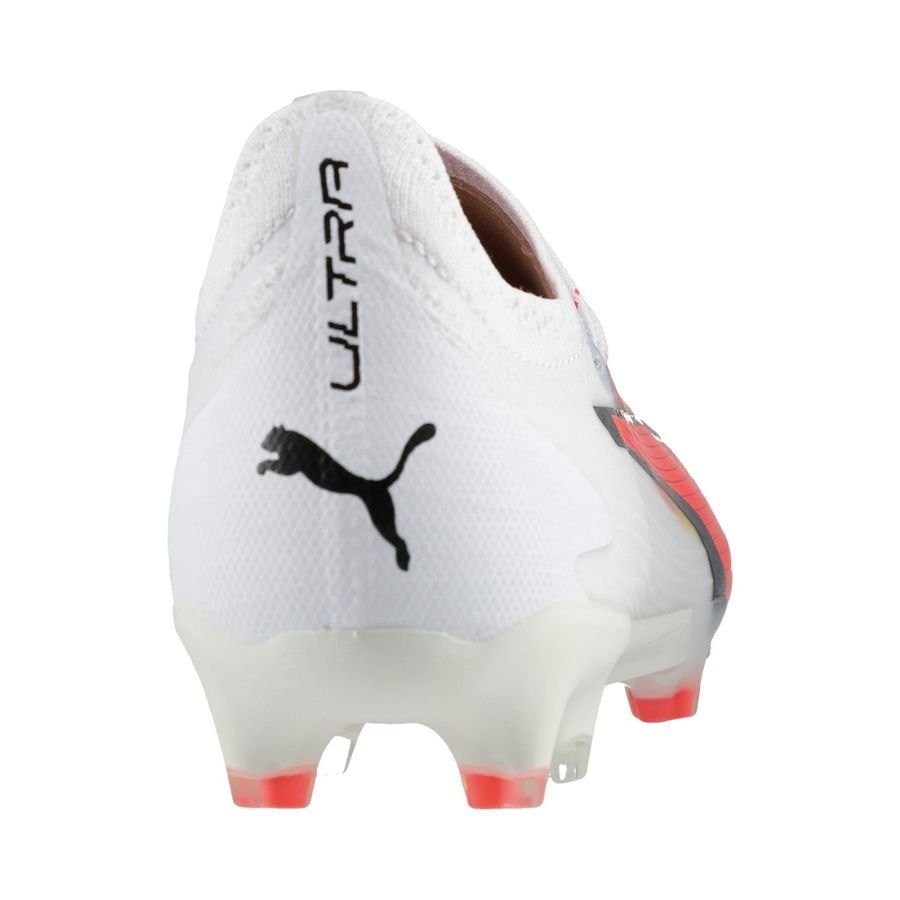 PUMA Ultra Ultimate FG/AG Breakthrough - Blanc/Noir/Fire Orchid Femme