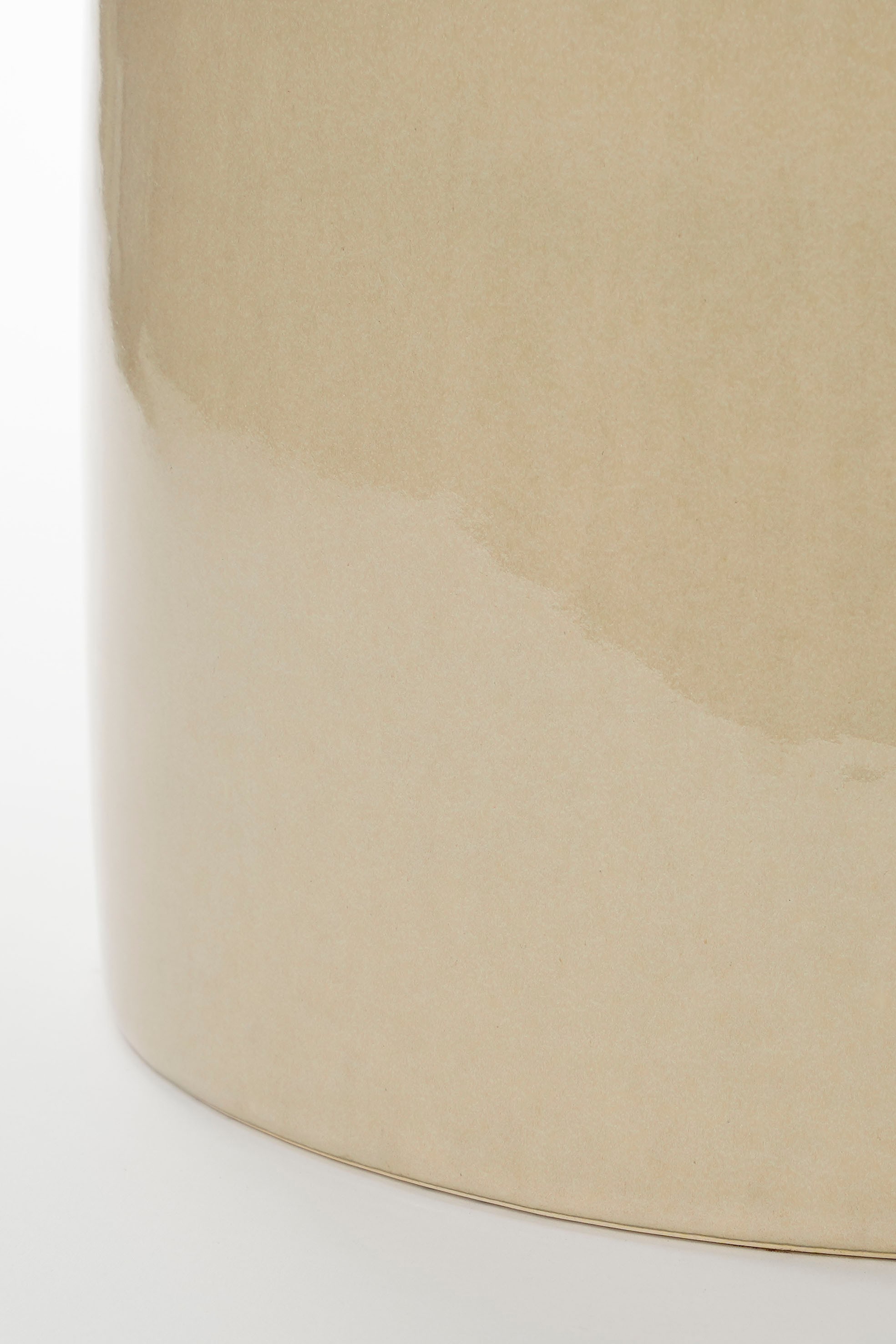 Mica decorations - table d'appoint en céramique crème h44