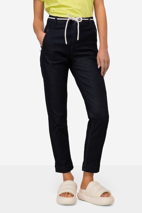 7/8-PushUp Jeans Julia, Wash-Effekte, Zipptaschen