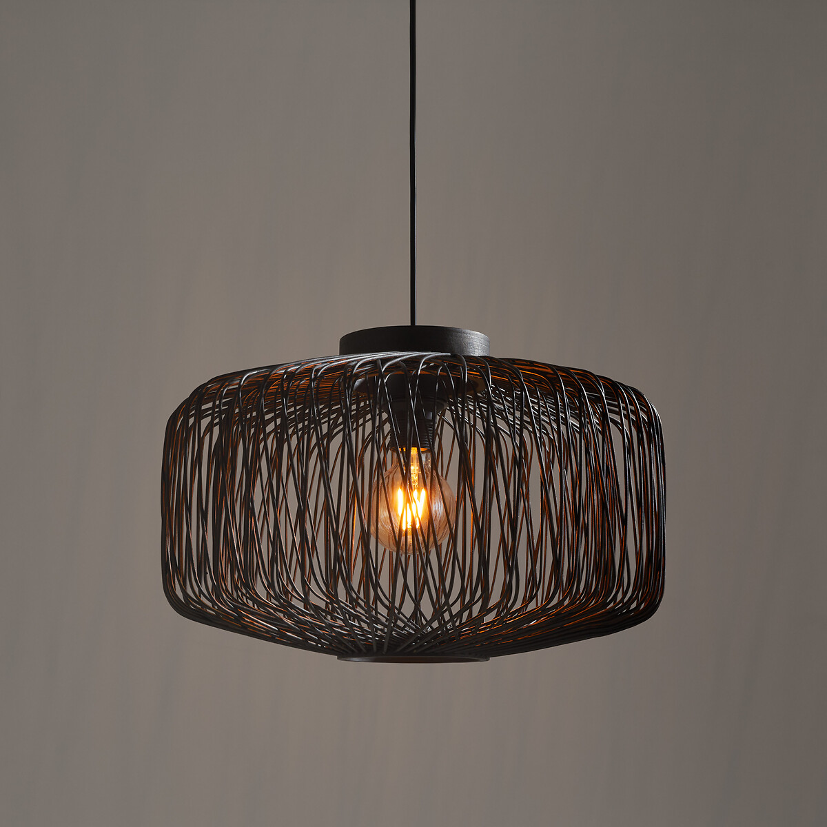 LA REDOUTE INTERIEURS<br>Luminária pendente em bambu Ø44 cm, Yaku