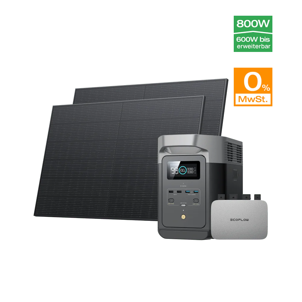 EcoFlow PowerStream Balkonkraftwerk 800W für Wand
