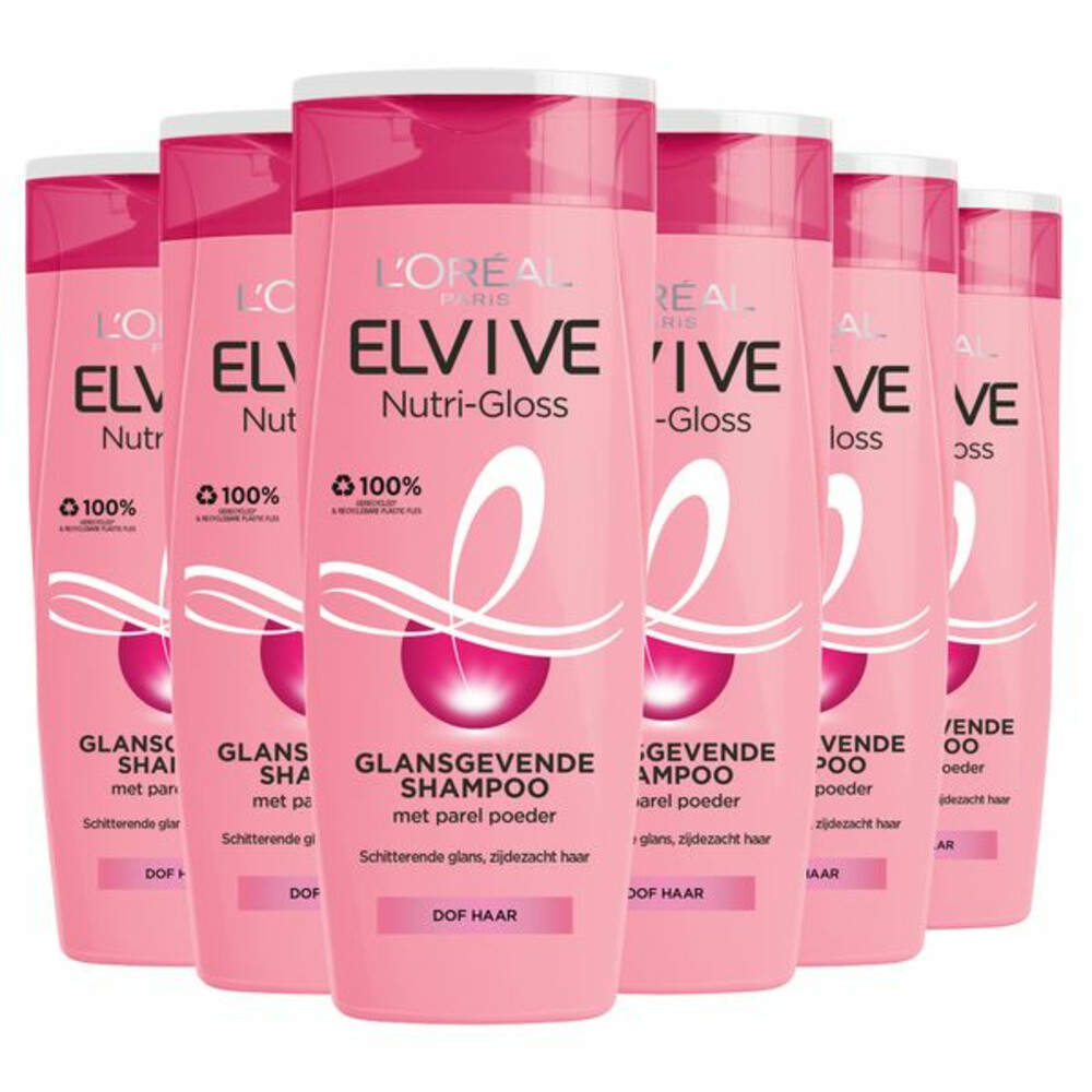 6x L'Oréal Elvive Nutri-Gloss Shampoo250 ml