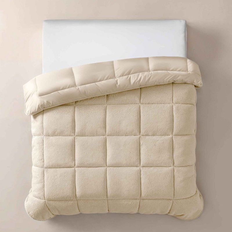 Zelesta® Teddybed - Dekbedovertrek - Creme - Wasbaar - Fluffy
