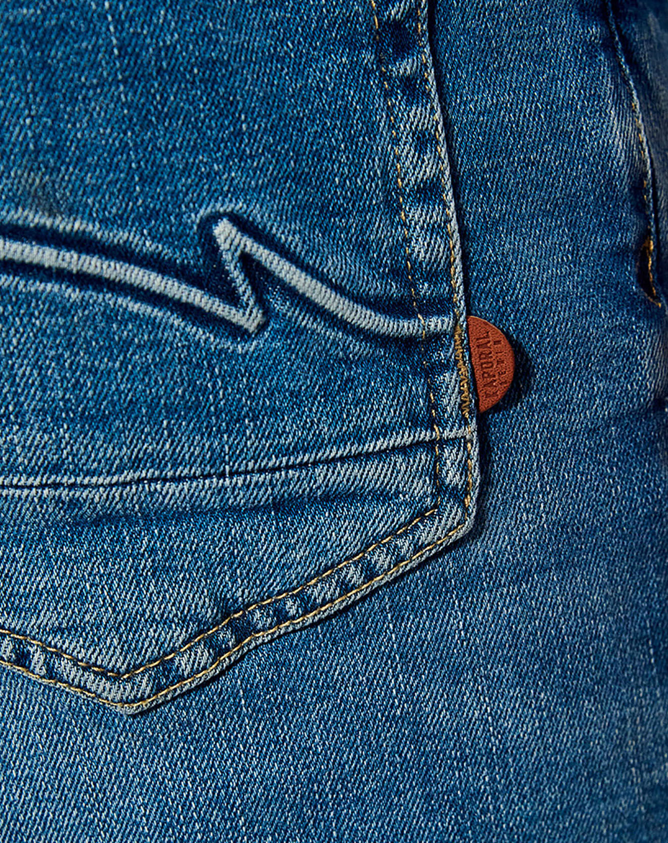 Kaporal 5 Jean Droit en Coton bio mélangé Datte bleu clair