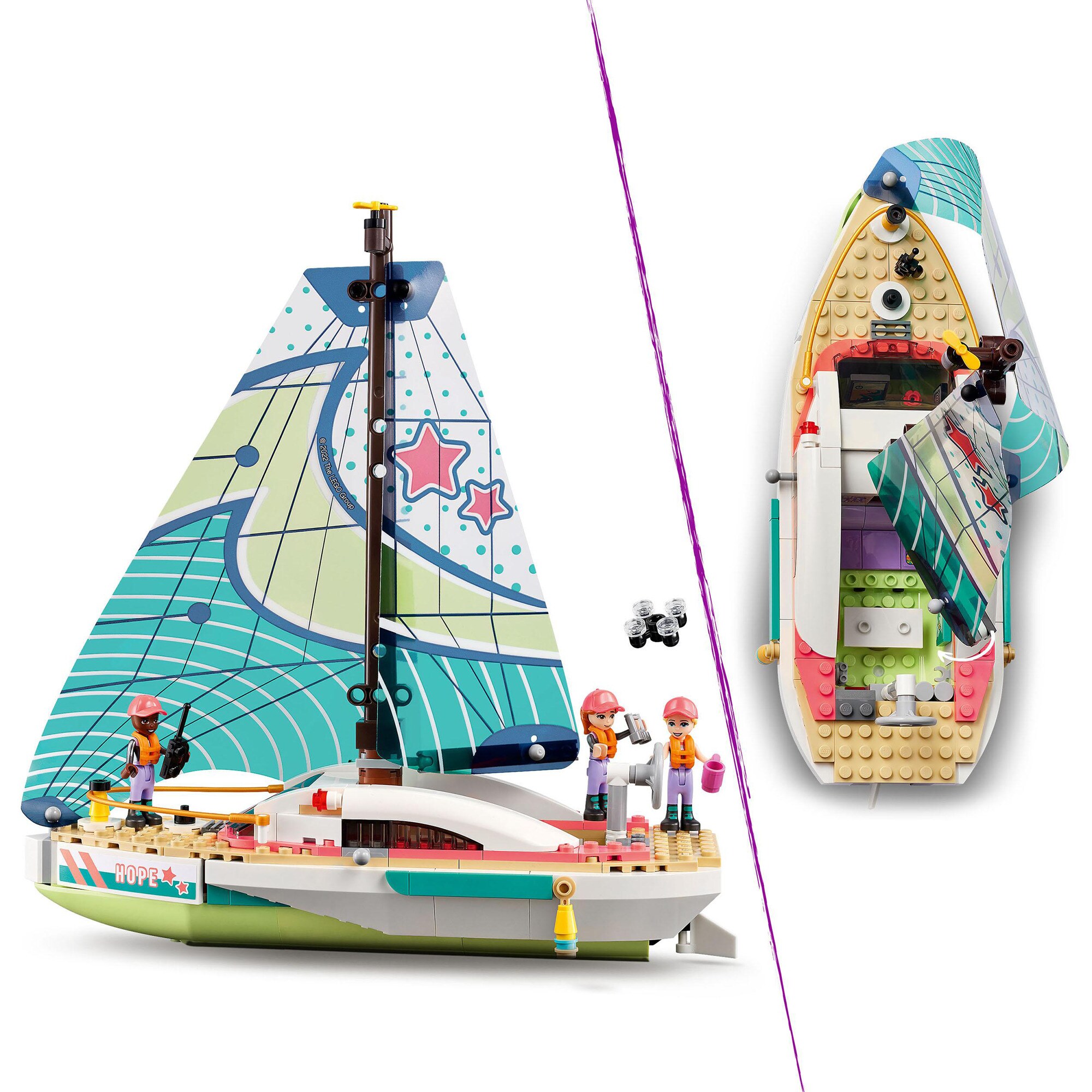 LEGO Konstruktionsspielzeug Friends Stephanies Segelabenteuer
