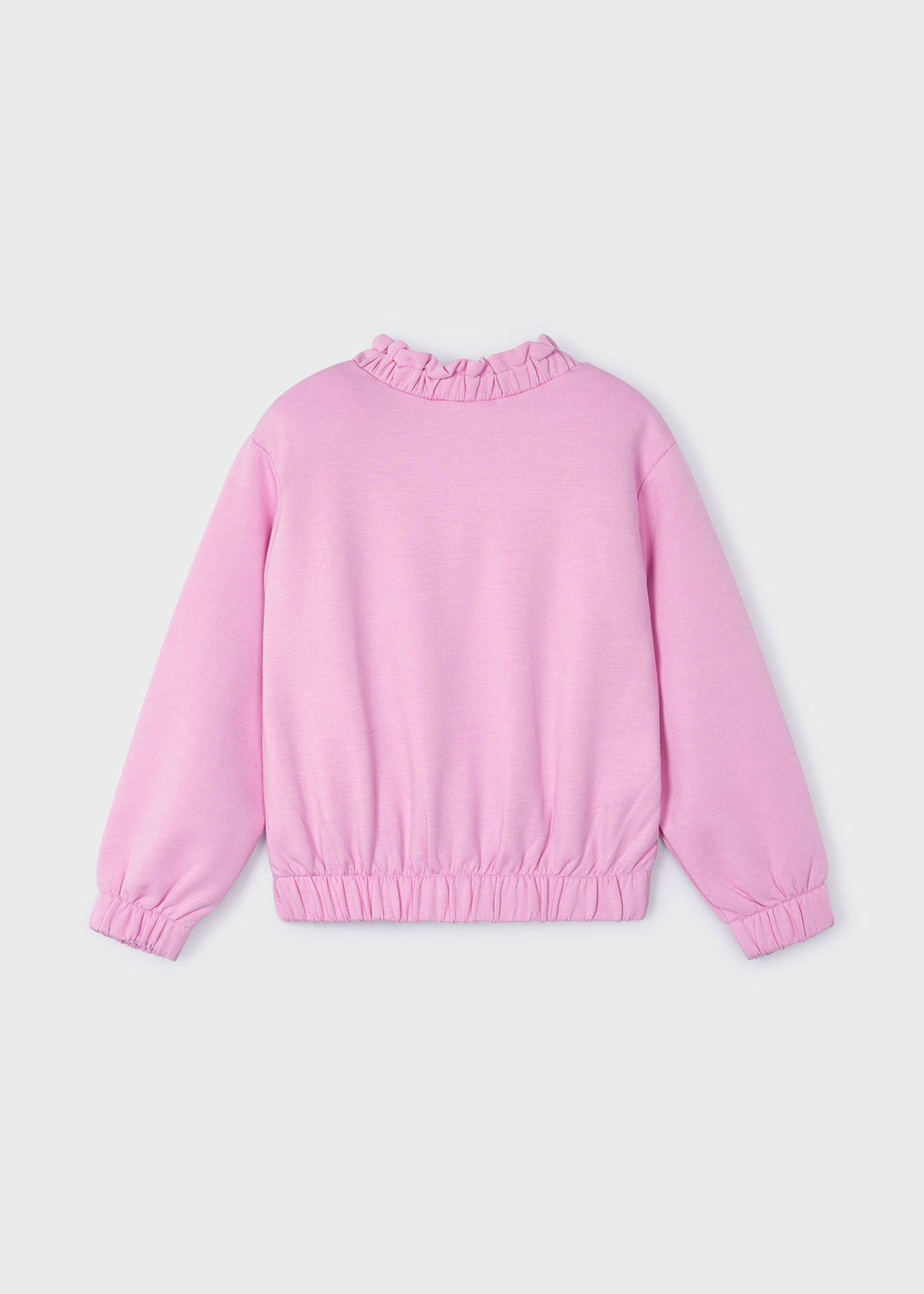 Moletom feminino Almond com bolso em guipure