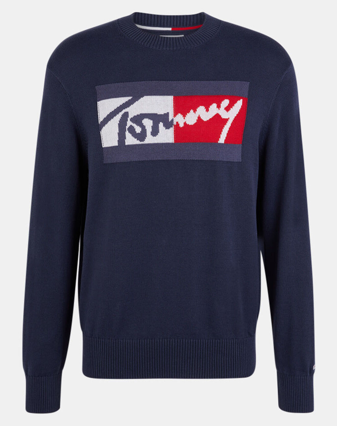 Tommy Jeans Pull Tommy Branded bleu marine