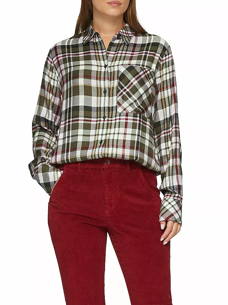 S.OLIVER Hemdbluse  grün