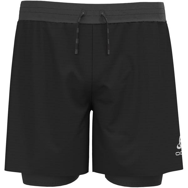 Short running ODLO AXALP TRAIL 6 INCH 2IN1 SHORTS BLACK