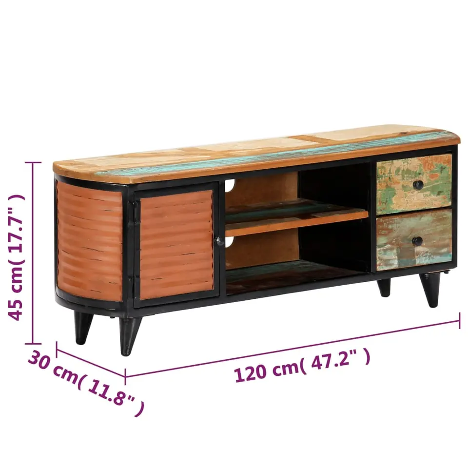 vidaXL - Tv-kast - Bruin - Hout