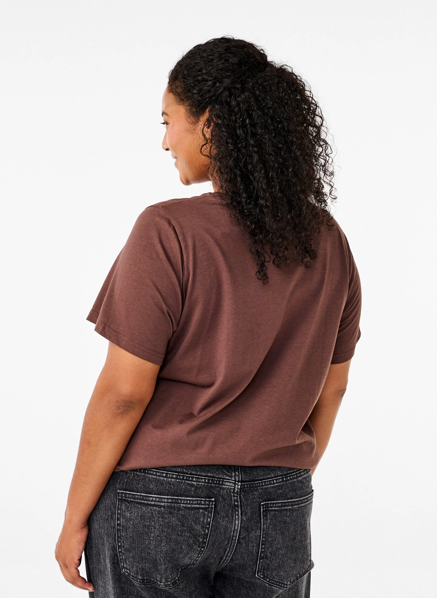 Bomulds t-shirt med print