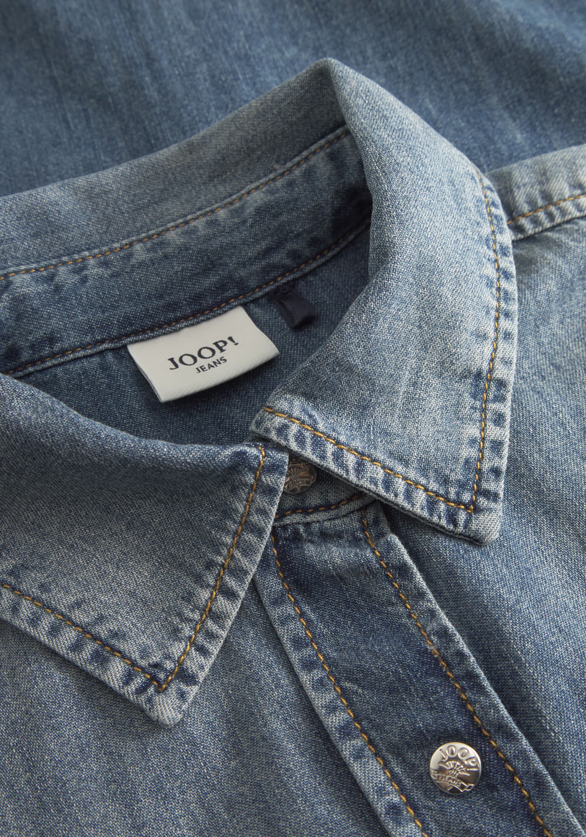 Joop Jeans Jeanskleid »Nele« aufgesetzte Tasche mit Gürtel