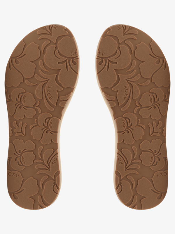 Porto Tongs de plage Beige Femme