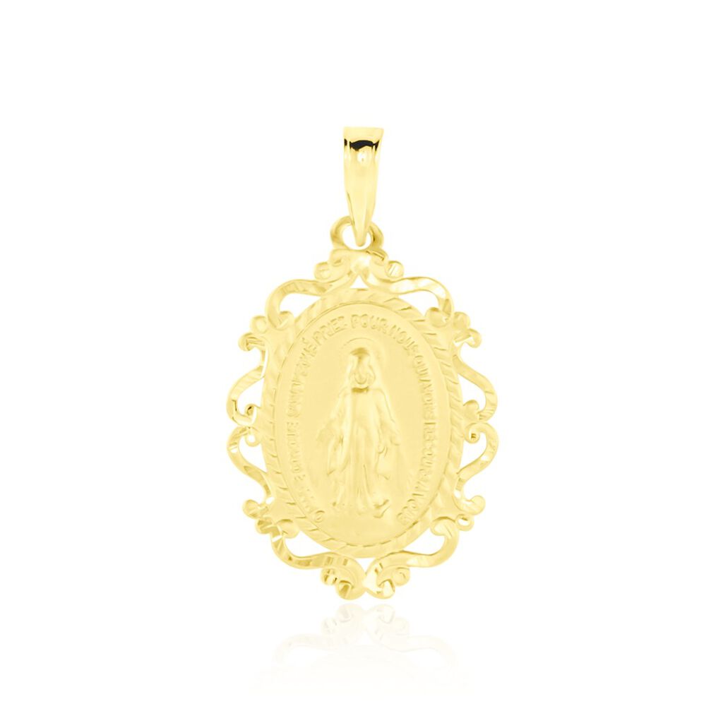 Médaille Or Jaune Vierge