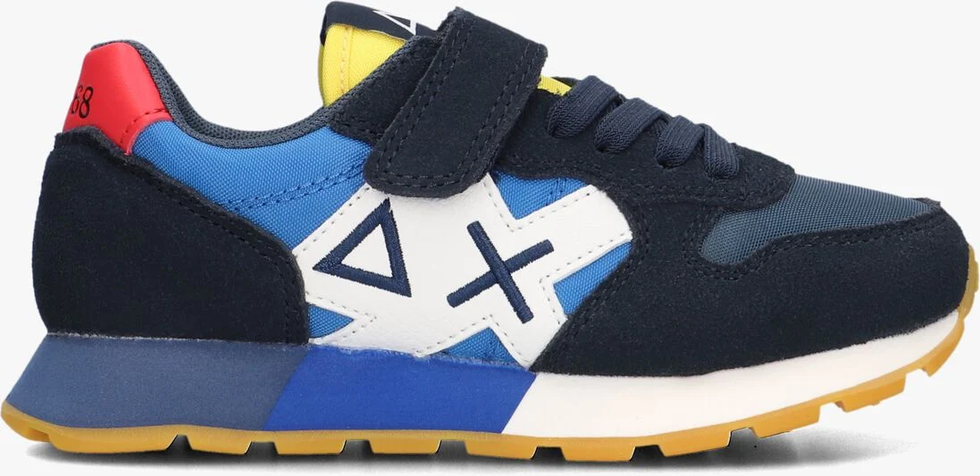 SUN68 blauwe sun68 lage sneakers boys jaki bicolor