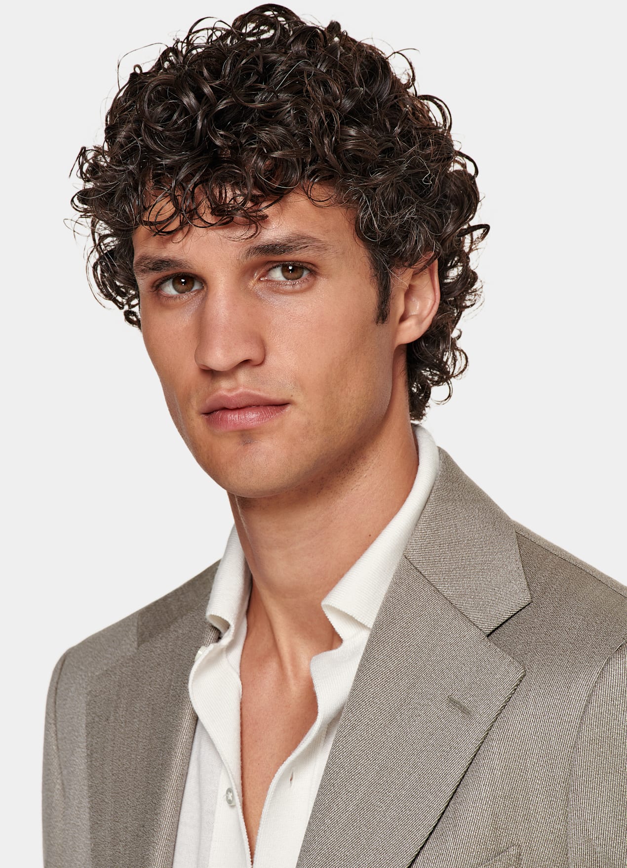 Costume Roma coupe Relaxed marron moyen
