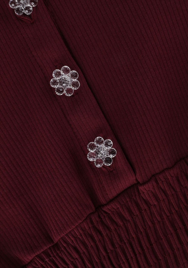 Z8 bordeaux z8 mini jurk amberly