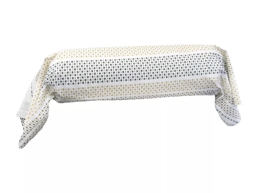 Taie de traversin 240x43 cm coton NIAGARA vert Kaki