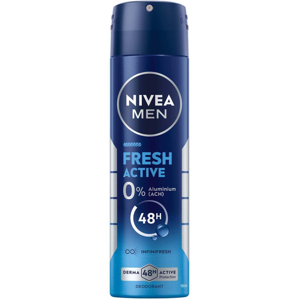 Nivea MEN Deo Fresh Active Spray (n) Aeros Spr 150 ml